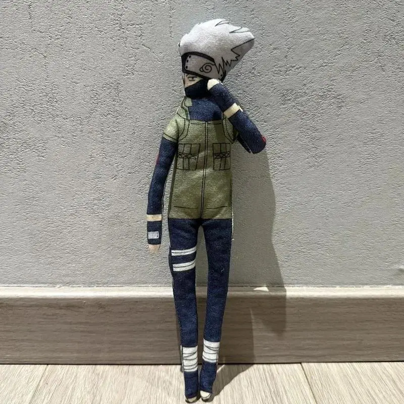 28cm Plush Toy Kakashi Anime Cosplay Keychain Cotton Doll Slender Twistable Shape Room Abstract Model Decoration Gift Toy