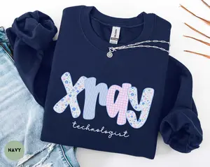 Xray Tech T-Shirt / Sweatshirt / Hoodie  , Floral X-Ray Technologist, Preppy Xray Tech, Radiology Grad Gift,  Cotton Crewneck