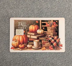 Fall Time #220 Card Protector Sticker, Overlay, Decorative Only