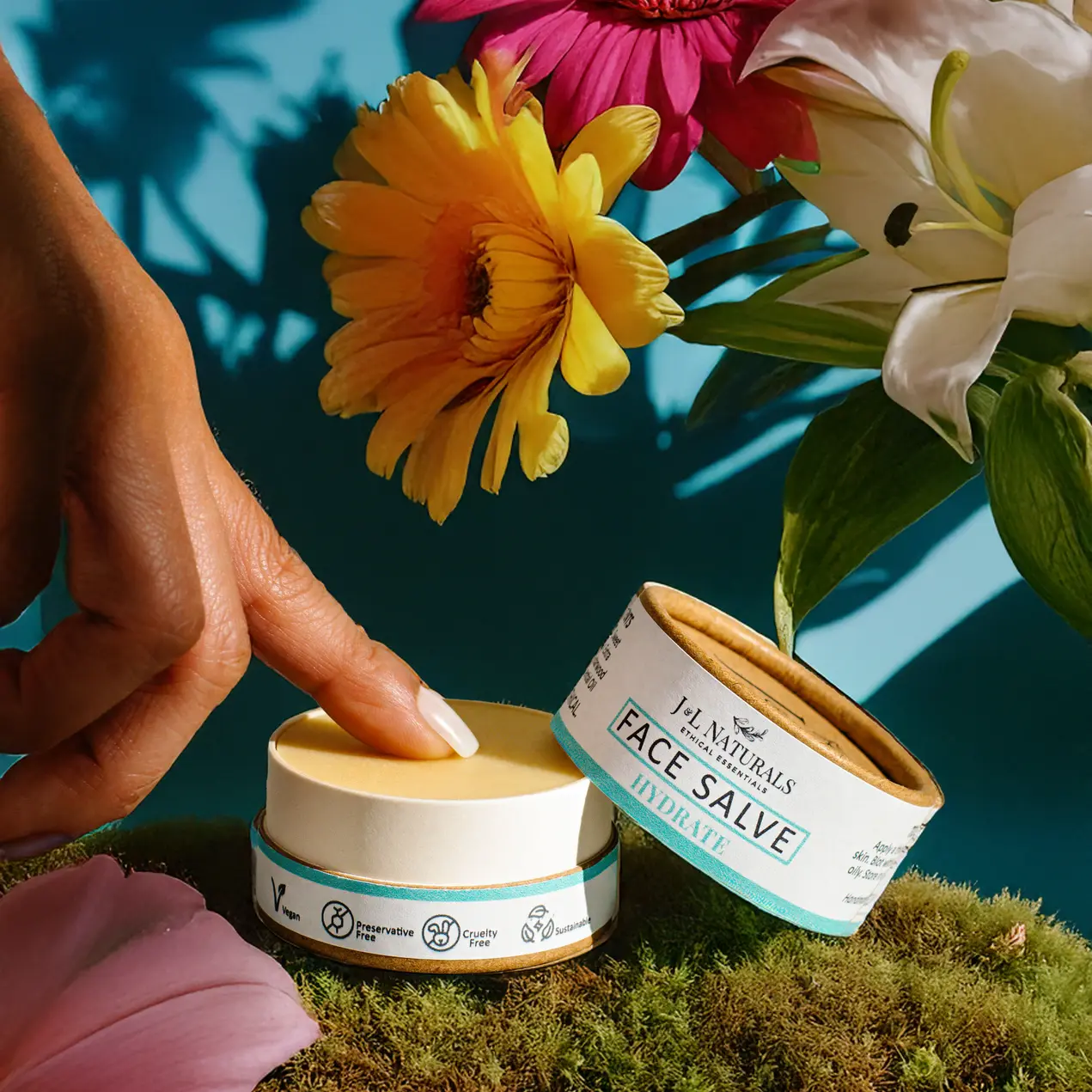Moisturizing Face Salve, Hydrating Skincare Balm for Dry Skin