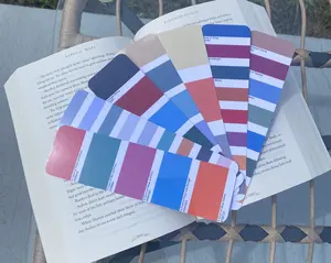 Paint Swatch Bookmarks – Book Series Inspired Bookmark Set, BookTok Gift, Bookish Aesthetic, Colorful Bookmarks, ACOTAR, Throne of Glass