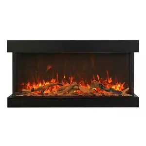 Amantii Tru View XT XL 50" Electric Fireplace with Stunning Panoramic View Customizable Flames Efficient Heating Performance Modern Design & Quiet Operation SKU 50-TRV-XT-XL