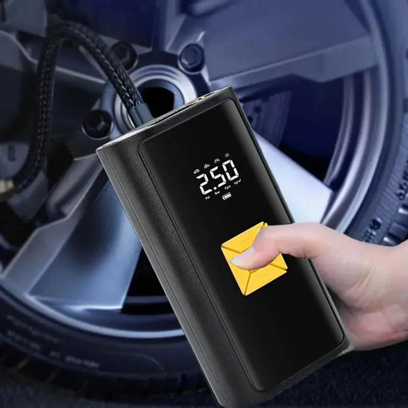 Portable Electric Car Air Pump for Summer, 1 Count Wired/Wireless Digital Display Inflatable Pump, Universal Car Tire Inflator for Car Motorcycle Bicy