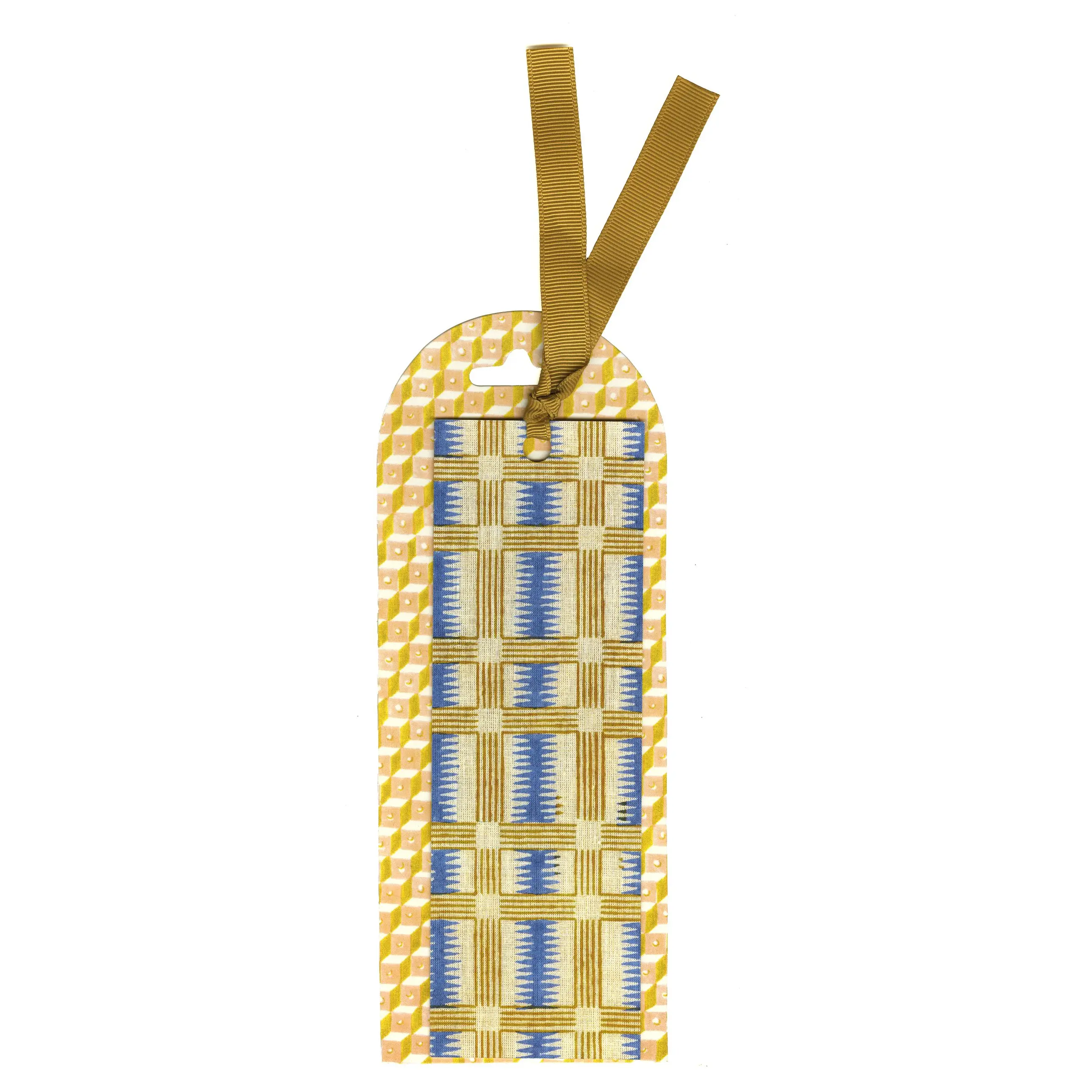 From the Block Shop Studio: Desert Plaid Bookmark by Block Shop