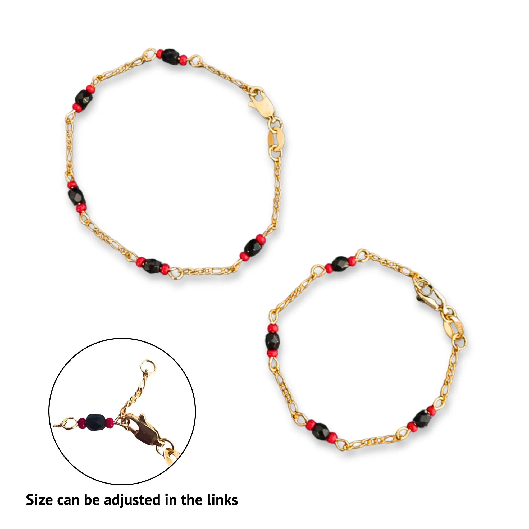 Azabache Good Luck Charm Bracelet para Mal de Ojo