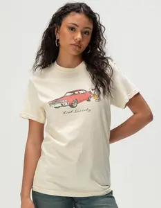 RIOT SOCIETY x Peanuts Snoopy Car Womens Tee