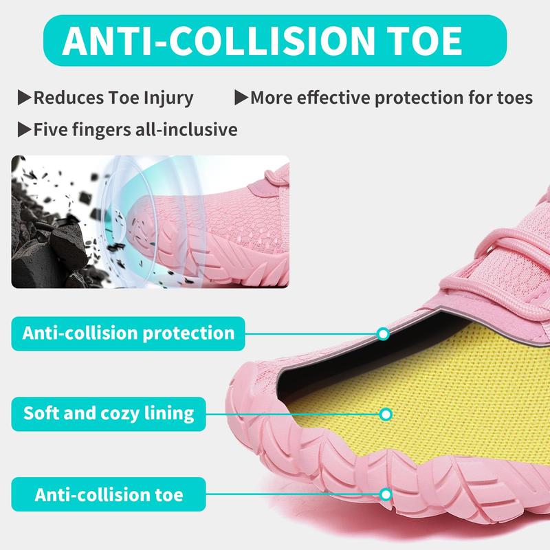 Women Barefoot Shoes Minimalist Zero Drop Wide Toe Box Water Shoes Hiking Barefoot Footwear Unisex Sneakers for Workout Cross-Trainer Men Walking Running Camping Beach Weightlifting Grounding Sport