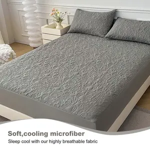 LavishCover Solid Color Mattress Cover, 1 Count Waterproof Mattress Protector Or 2 Counts Pillowcase, Soft Room Accessories Bedding Sheet for Bedroom Hotel