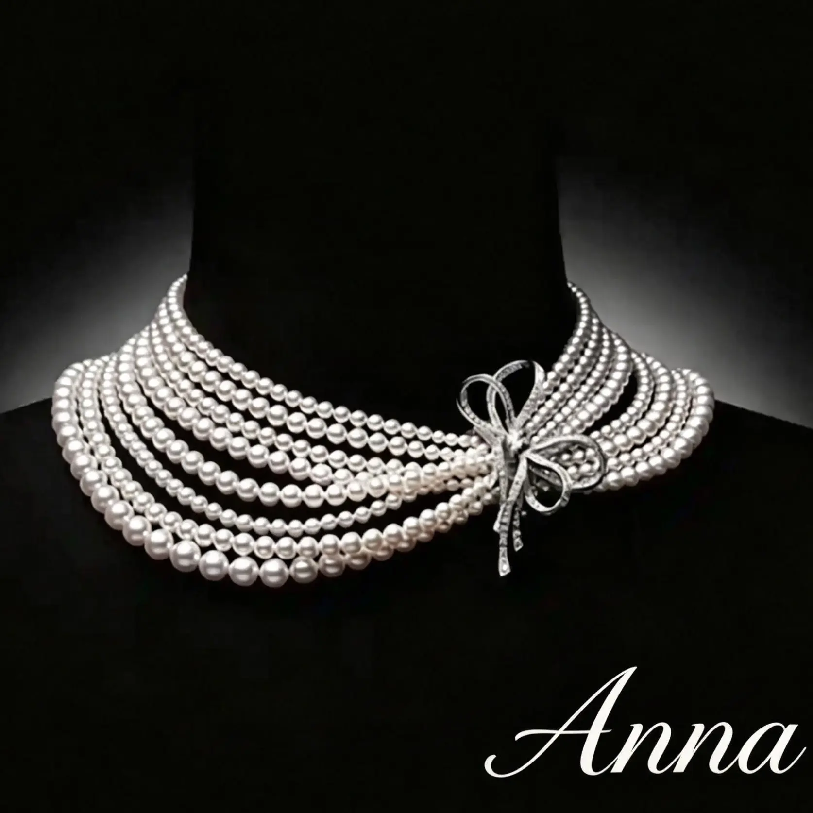Real Pearl Jewelry Customize on Live Anna Deisgn with natural crystal elements
