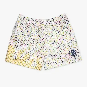 Baseball Lifestyle 100 Ice Cream Bold Drip Design Mesh Shorts – Casual Gym & Streetwear Shorts with Pockets 9