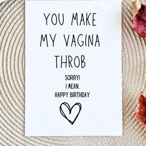 Dirty Birthday Card for Him | Raunchy Birthday Card for Husband | Boyfriend Birthday Card | Witty Birthday Card | Raunchy Birthday Gifts