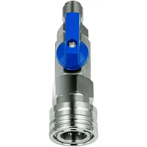 High Pressure Washer Ball Valve Kit 3/8 NPT Quick Connector 4500 PSI for Washer Hose