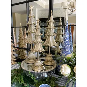 Champagne Trees On Spindle Base