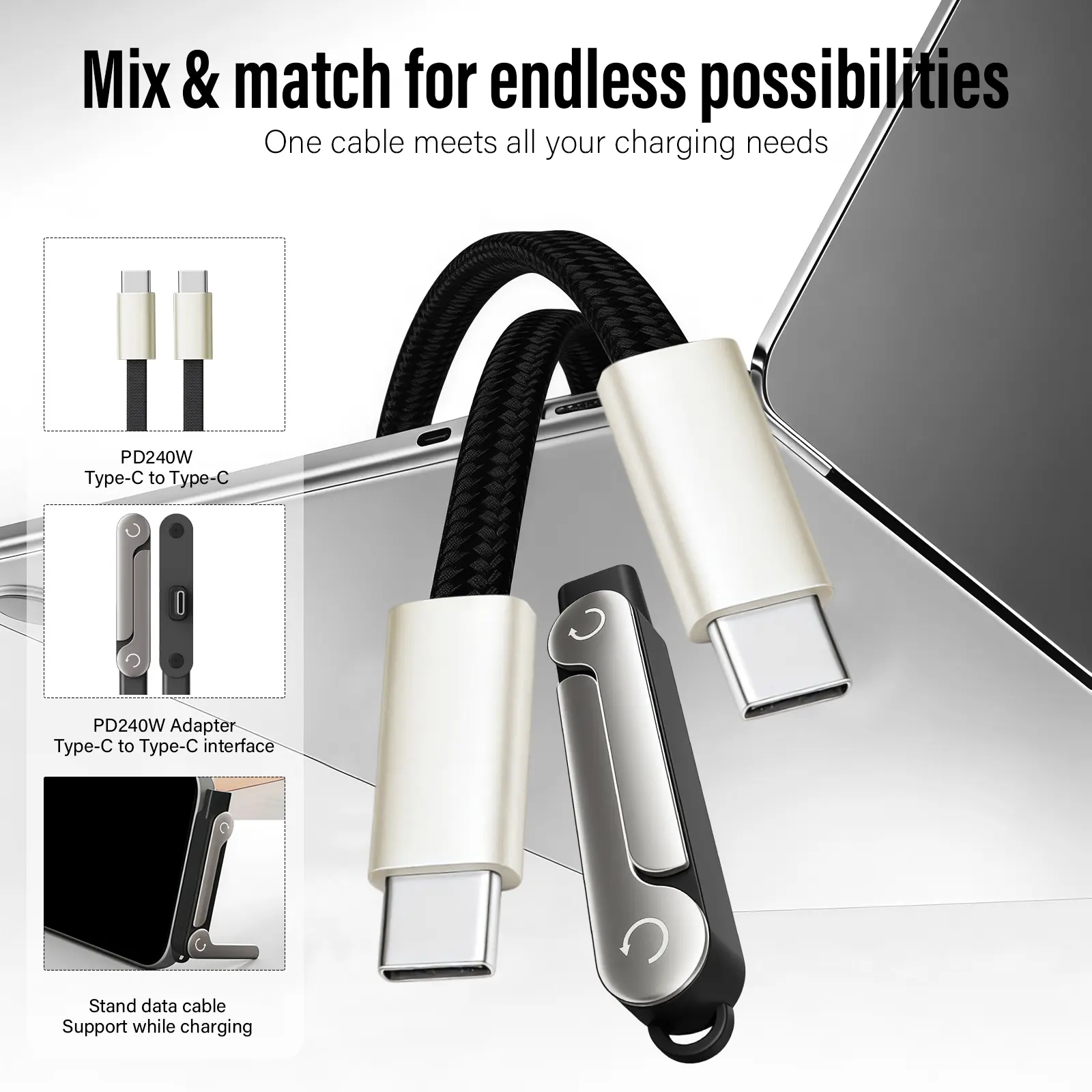 Dual-Function Camera Wrist Strap & USB-C Data Cable for Smartphones, Cellphones & Electronics Accessories, Smartphone, Cellphone