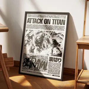 Attack on Titan Poster V5, Shingeki no Kyojin Anime Wall Art Print, AOT Room Decor (Unframed Print Only)