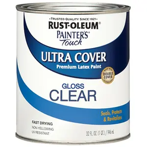 Rust-Oleum 242057 Quart Gloss Latex Paint Clear
