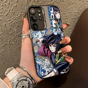 Demon Slayer Giyuu Graffiti Phone Case Suitable for Samsung Galaxy S26 S25 S24 S23 S22 S21 S20 FE Ultra Plus Edge 4G 5G Anti Fall Matte Back Cover Casing