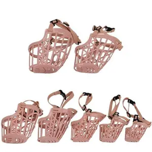 7Pack Plastic Dog Muzzle, Anti Bite Adjustable Pet Basket, Dogs Training Mouth Cover Mesh Cage, Breathable Comfortable (7 Different sizes) - Home Improvement.
