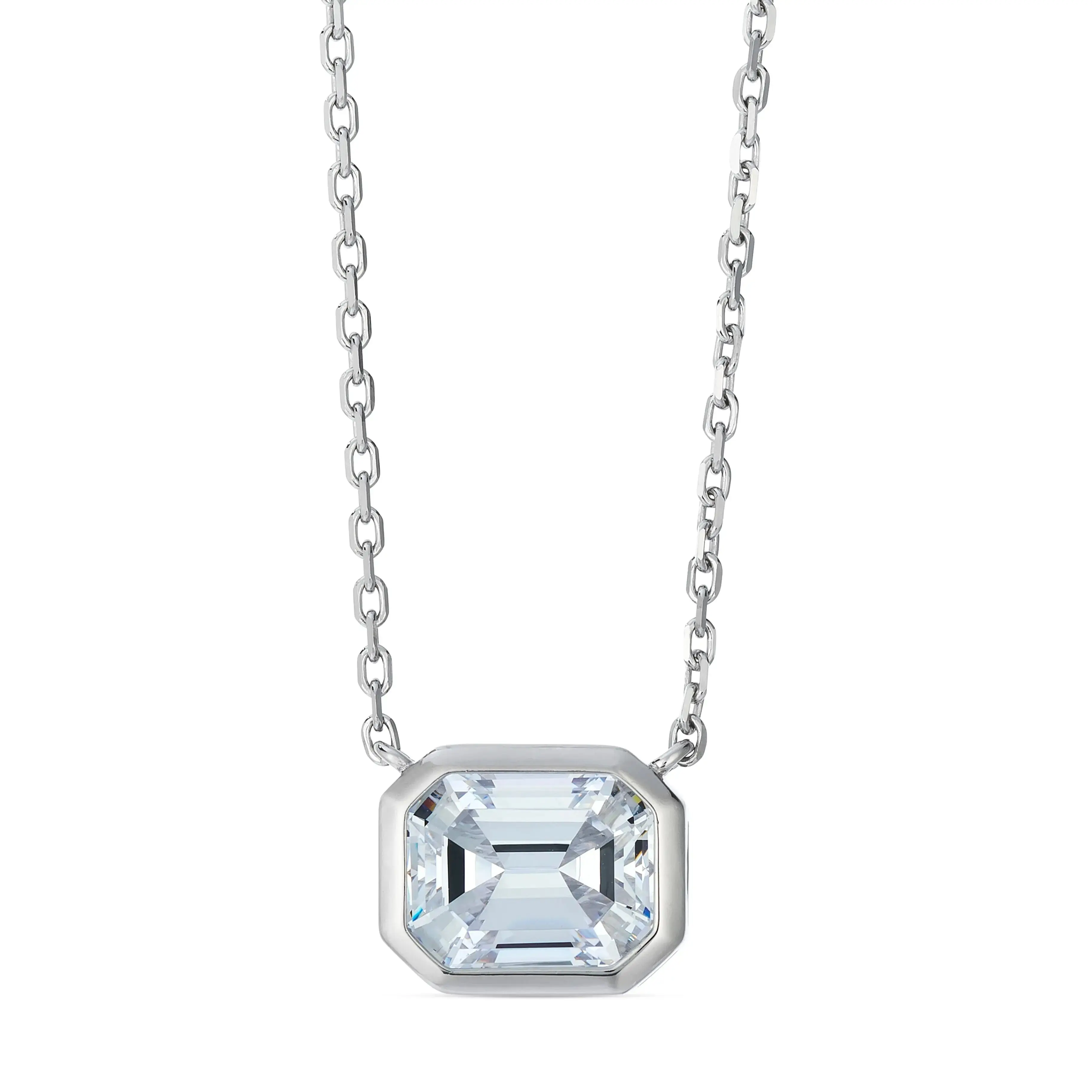 Kelly 5 Carat Diamond Crystalline Necklace in Platinum