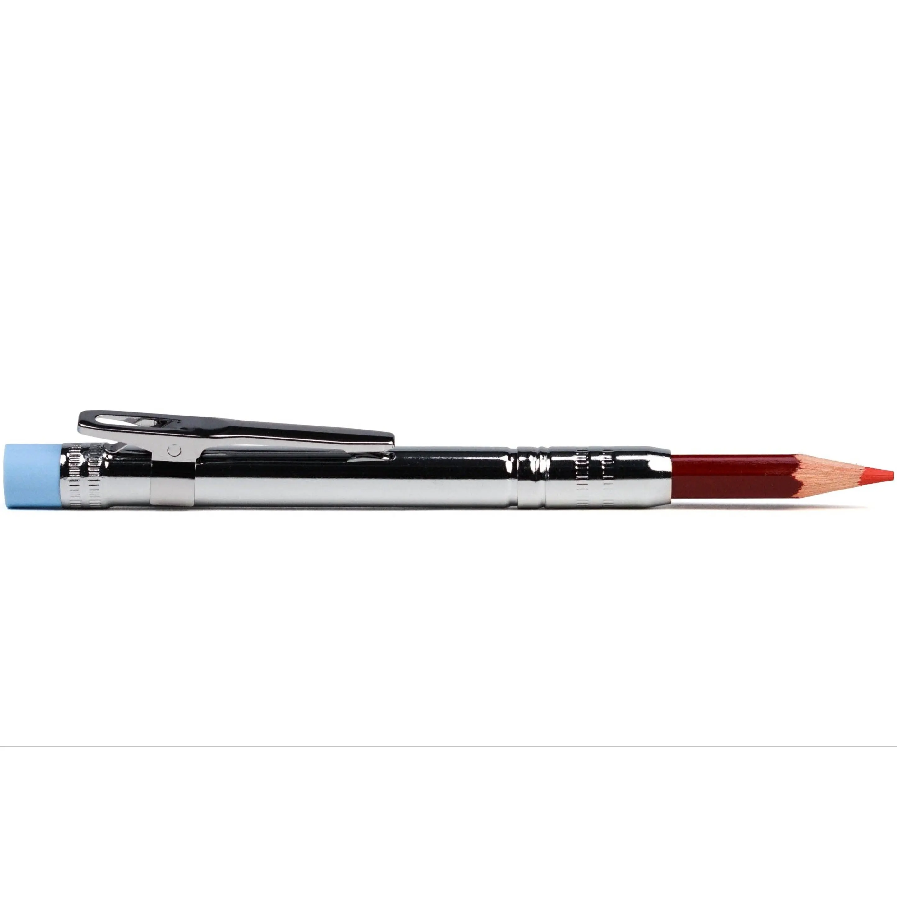 Pencil Extender – Chrome with Red Pencil