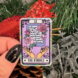 The Kindle Tarot Card Glitter Sticker