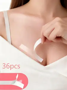 36pcs Double-Sided Fashion Tape, Women's Transparent Double-Sided Tape, Traceless Invisible Clear Tape, Strong Clothing Glue, Clothing Anti Drop Accessories, Fixed Stickers, Prevent Exposure, Protect Skin/Body Care Tools/Festiva
