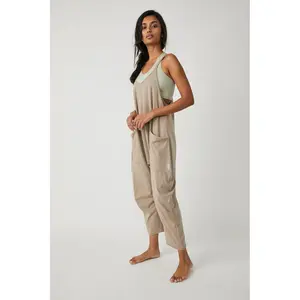 Free People Hot Shot Onesie In Mocha Latte