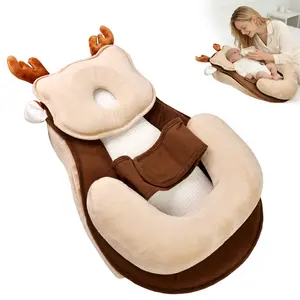 kvzkvz Baby Breastfeeding Nursing Pillow, Anti Overflow Feeding Support Pillow for Reducing Infant Spit-Up & Reflux, Hands-Free Safe Nursing Pillow with Fully Removable Washable Layers
