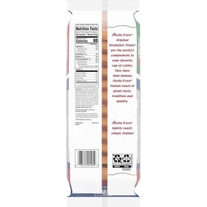 Stella D'oro Cookies Original Breakfast Treats, 9 Oz