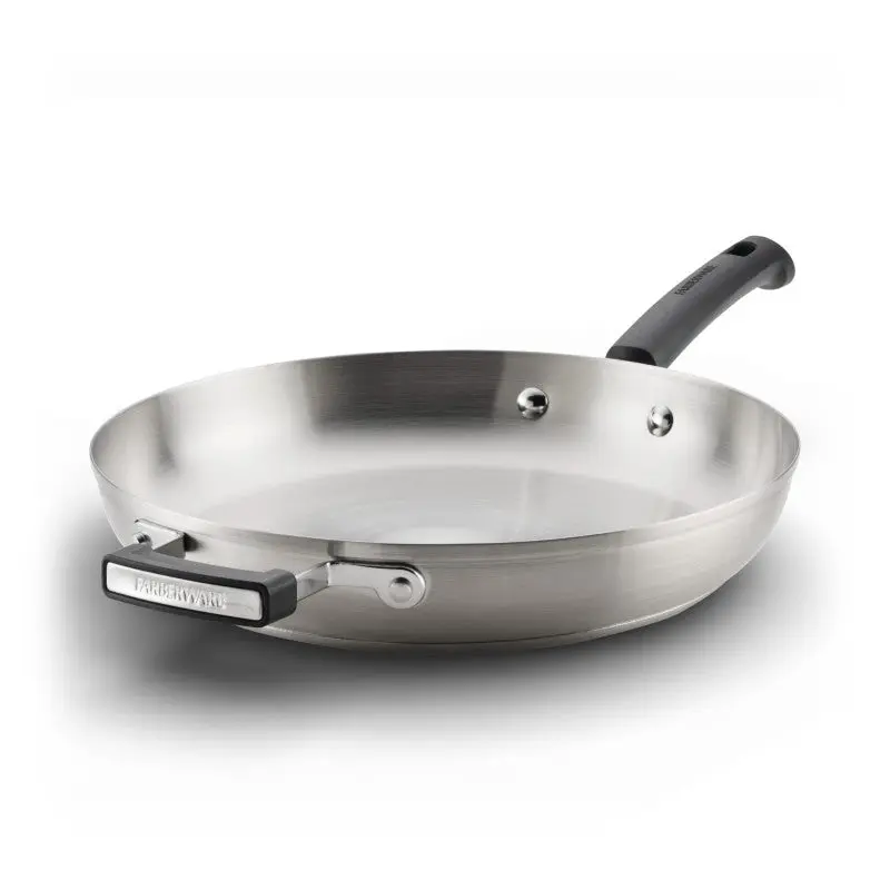 12-Inch Stainless Steel Frying Pan, TrueCook