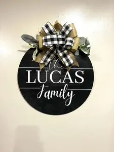 Door Hanger - Last Name Sign