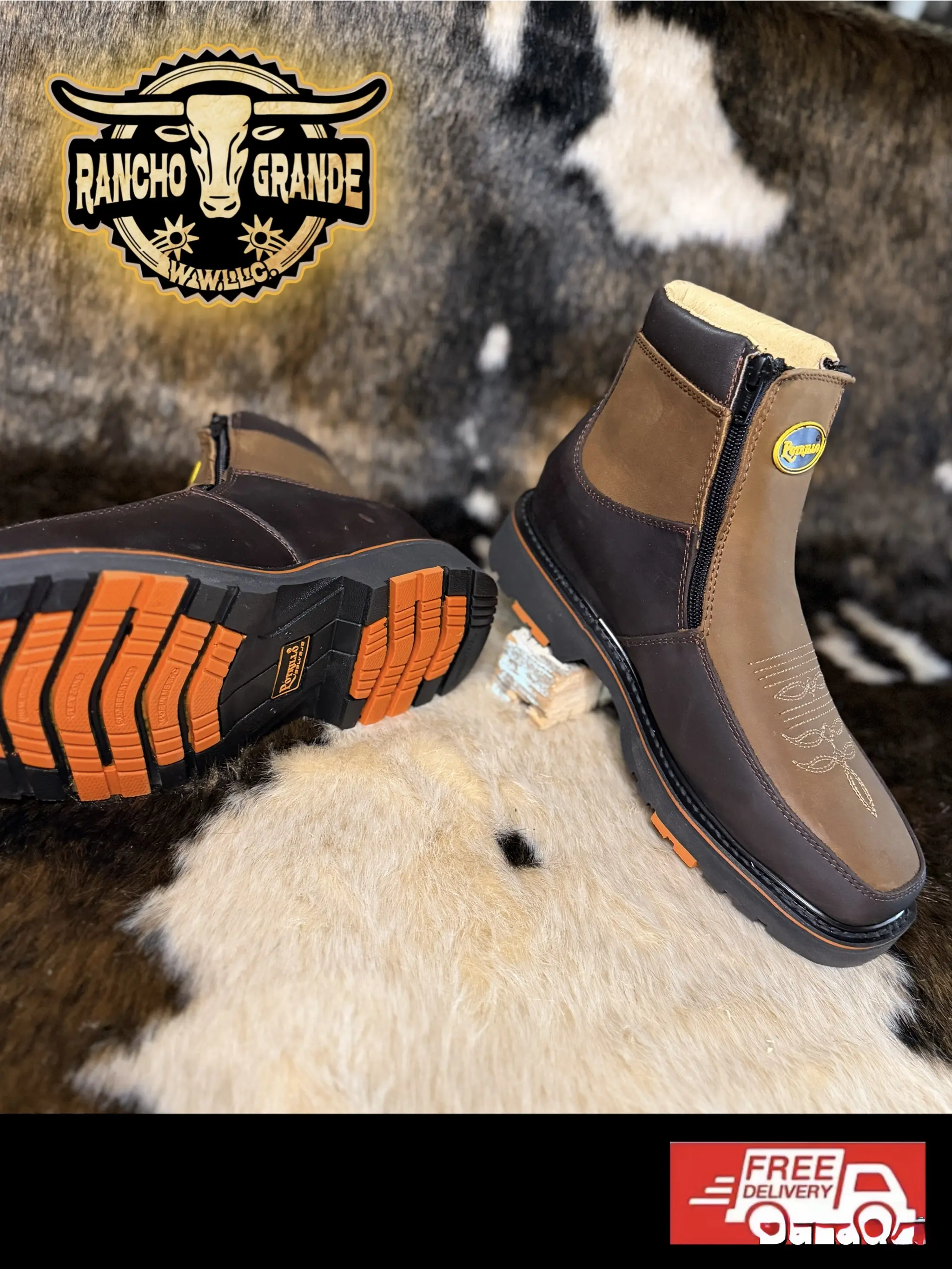 Slip Resistant Antiderrapante Zapato/ Bota de Trabajo para Hombre  2064KF /Slip Resistant Men's Work Boot / Shoe
