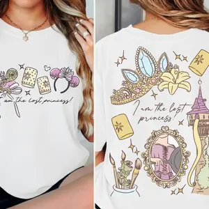 Comfort Colors Vintage Tangled #Rapunzelll Floral Shirt, Lost Princess Tee, Magic Kingdom Vacation Shirt Z53NW