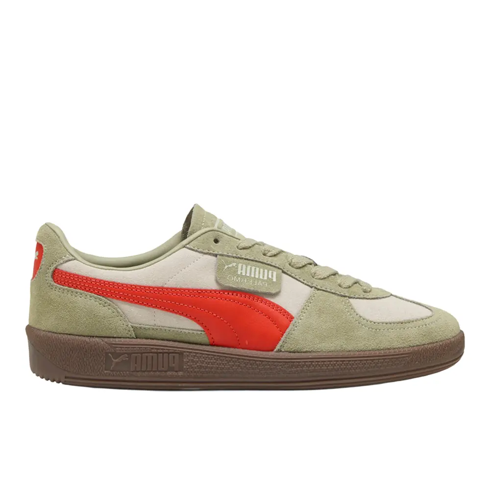 PUMA Mens Palermo Lace Up Sneakers Shoes Casual - Beige