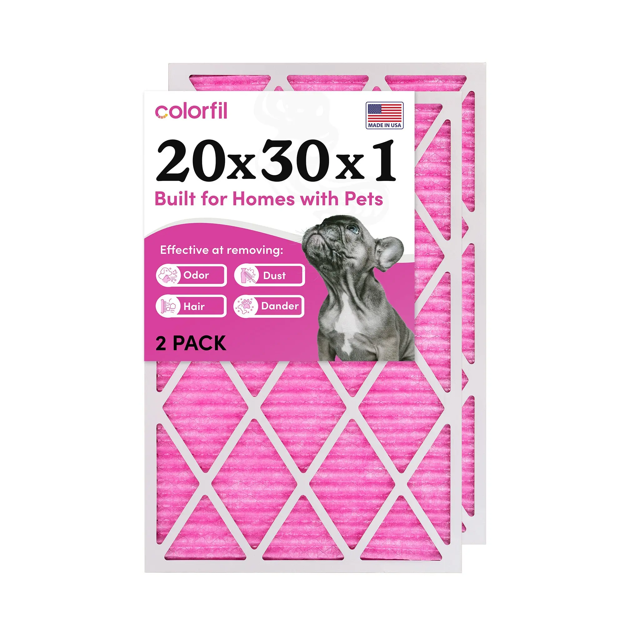 20x30x1 Colorfil Air Filter 2-pack