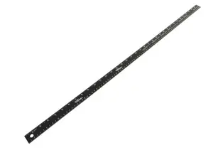 36 Inch Bulk Aluminum Metal Ruler - Black, Durable Construction, Sturdy Design,