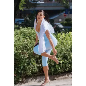 Capri Essential Legging - Ice Blue