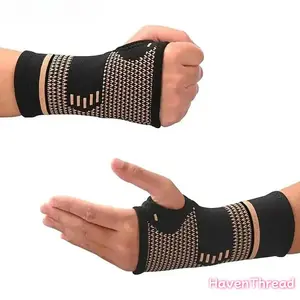 Unisex 2-Count Dual-Pack Breathable, Sweat-Absorbent Compression Sports Wrist Sleeves with Support, Essential Sports & Outdoor Accessories for Home Gym Workouts, Fitness Training