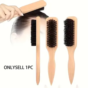 Slick Back Hair Styling Brush for Ponytail and Bun, Smoothing Hairline Brush with Soft Durable Bristles for Detangling, Grooming and Daily Hair Styling, Suitable for Wet or Dry Hair