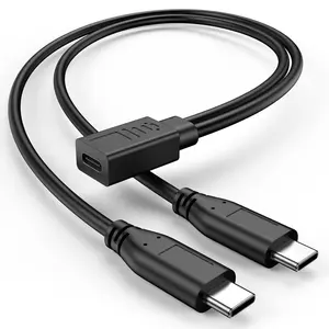 USB C Splitter 1 in 2 Out, USB Type C Splitter, USB C Female to  Type C Male Port Power   (Only for , Can't Transmit Data)