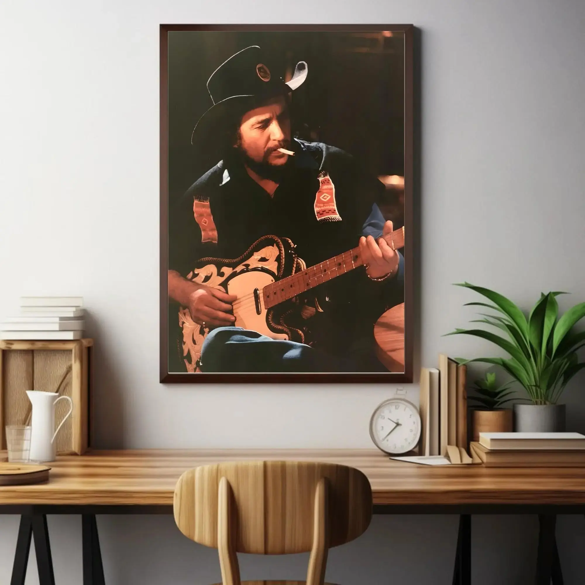 Waylon Jennings Country Music Poster Country Singer Poster No Frame, Music Decor, Home Wall Art, Gift Forr Fans