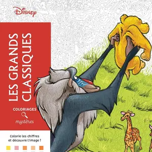 Disney Color by Numbers Coloring Book for Children and Adults - lionkingCover number Adult