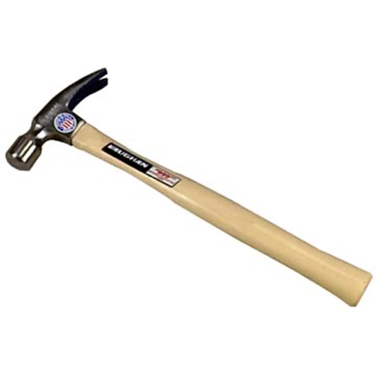 212 MAIN 707M 32oz Milled Face Super Framing Masonry Hammer, 18" Triple-Wedge Wooden Handle, Excellent Overall Balance, Replacement Handle Compatible