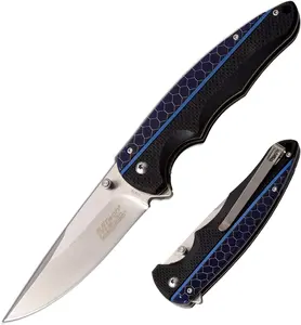 MTech USA Evolution Pocket Knife 4.5" C-tek/G10 Handle, Liner Lock, Ball Bearing Pivot - MTE-FDR019-BL