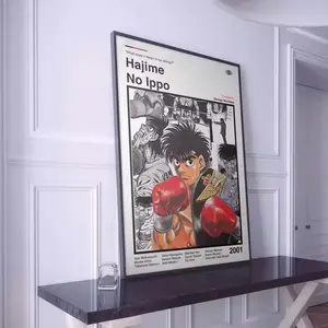 [Sale off up to 50%] [Free ship] [Frame] Boxing Anime Poster, Japanese Manga Art