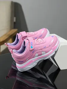 Girls' Colorblock Sporty Sneakers, PU Windproof Waterproof, Ideal for Outdoor Activities & Daily Wear, Comfortable Casual Shoes, Casual Trainer Shoes, Trendy Trainers