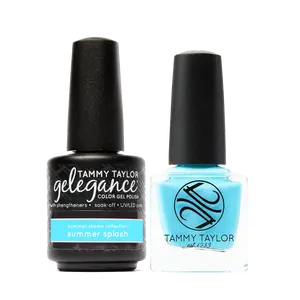Tammy Taylor Summer Splash Soulmates Limited Edition Nail Polish Gel and Nail Lacquer Neon Orange, Baby Blue & Neon Pink