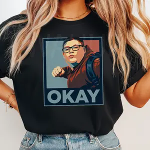 Gildan T-Shirt 5000 Fat kid punching ICE meme, brown hoodie kid meme, ok kid, okay kid S4 Tee