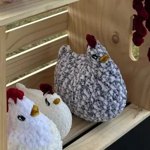 Crochet chicken plushie