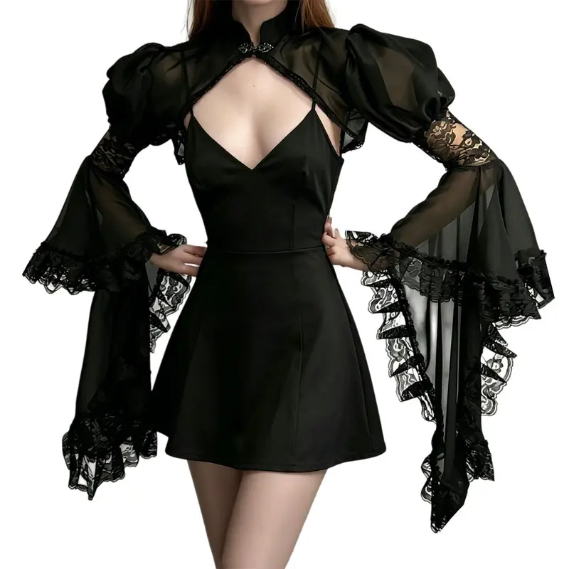 black trim shrug - TikTok Shop